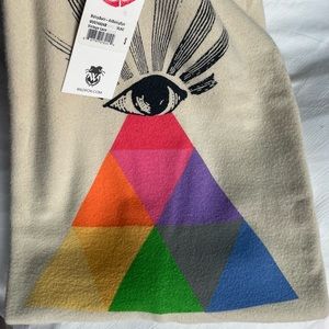 NWT Wildfox All Seeing Eye Roadtrip Sweater Vintage Lace Rare